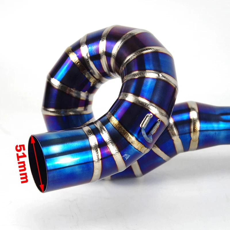 Motorcycle Exhaust Front Pipe Slipon For Z650 NINJA 650 2017 2018