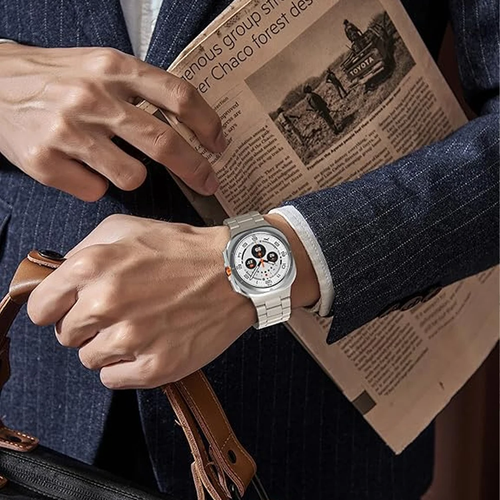 Elegant Stainless Steel Metal Strap