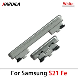 Enhanced Side Power and Volume Button Replacement (S21 Fe White)