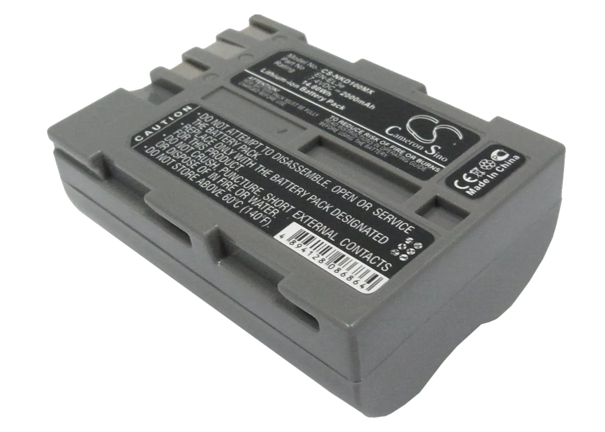 2000Mah Batteria Per Nikon D900 En-El3E D70 D80 D700 D100 Slr D100 D300S D70S D300 D200 D50 Dslr D700 D90