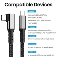 USB C 3.2 Gen 2 Type C to USB C Кабель 20 Гбит/с 4K@60 Гц Видео VR Кабель для передачи данных 5A 100 Вт PD Быстрая зарядка для ноутбука Macbook Pro iPad — изображение 6