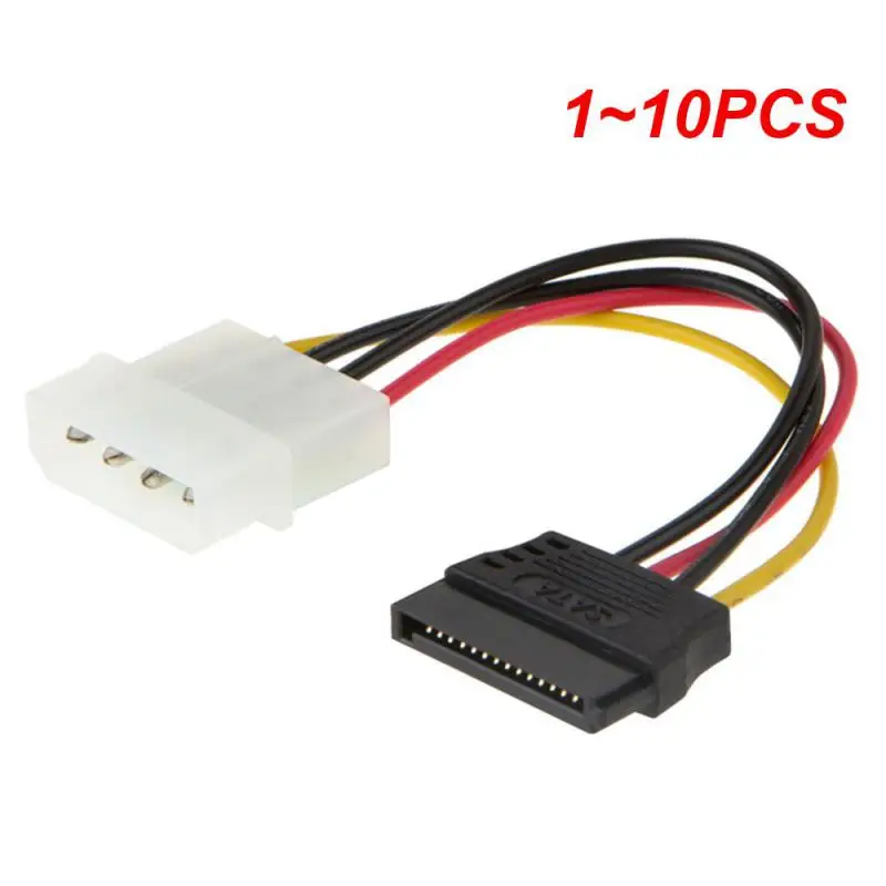 

1~10PCS Adapter Cable IDE 4Pin Male To 3 Port SATA Female Splitter Hard Drive Power Supply Cable SATA Cable 22cm