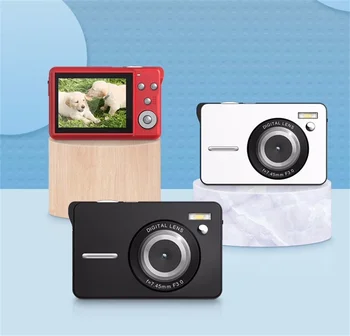 56MP Kids Digital Camera 20X Digital Zoom 4K Video Recording Compact Camcorder Wifi Webcam Face Detect Auto Focus Self-Timer