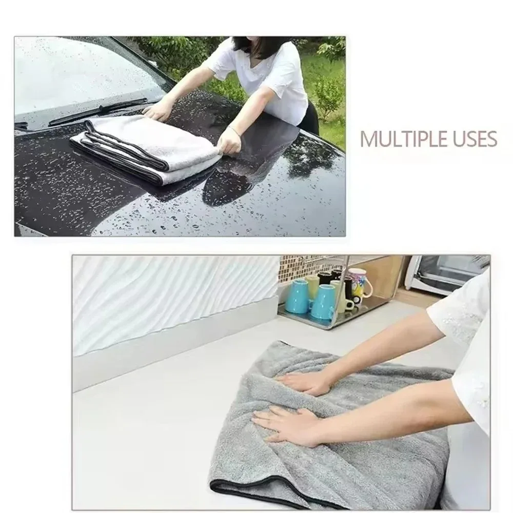 Ultra Soft Microfiber Car Wash Towel – Super Absorbent Quick-Drying Cloth for Auto Polishing Cleaning & Scratch Free Detailing