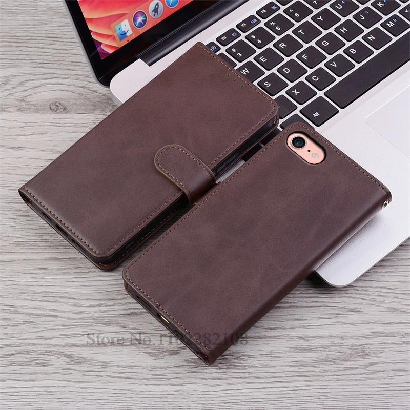 Leather Flip Wallet Case