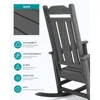 Rocking Chair Set of 2,All Weather Patio Rocking Chairs,Poly Rocking Chair for Adults, Heavy Duty Front Porch Rocker 2