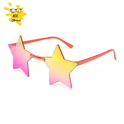 Star Shape Sun Glasses Funny Pentagram Eyewear Eyeglasses Christmas Decoration Party Glasses Rimless Sunglasses