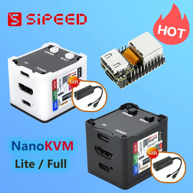 NanoKVM IP-KVM - Pour Gestion à Distance De Serveurs - Compatible PiKVM Y4K7 - Neuf - Marque SODIAL