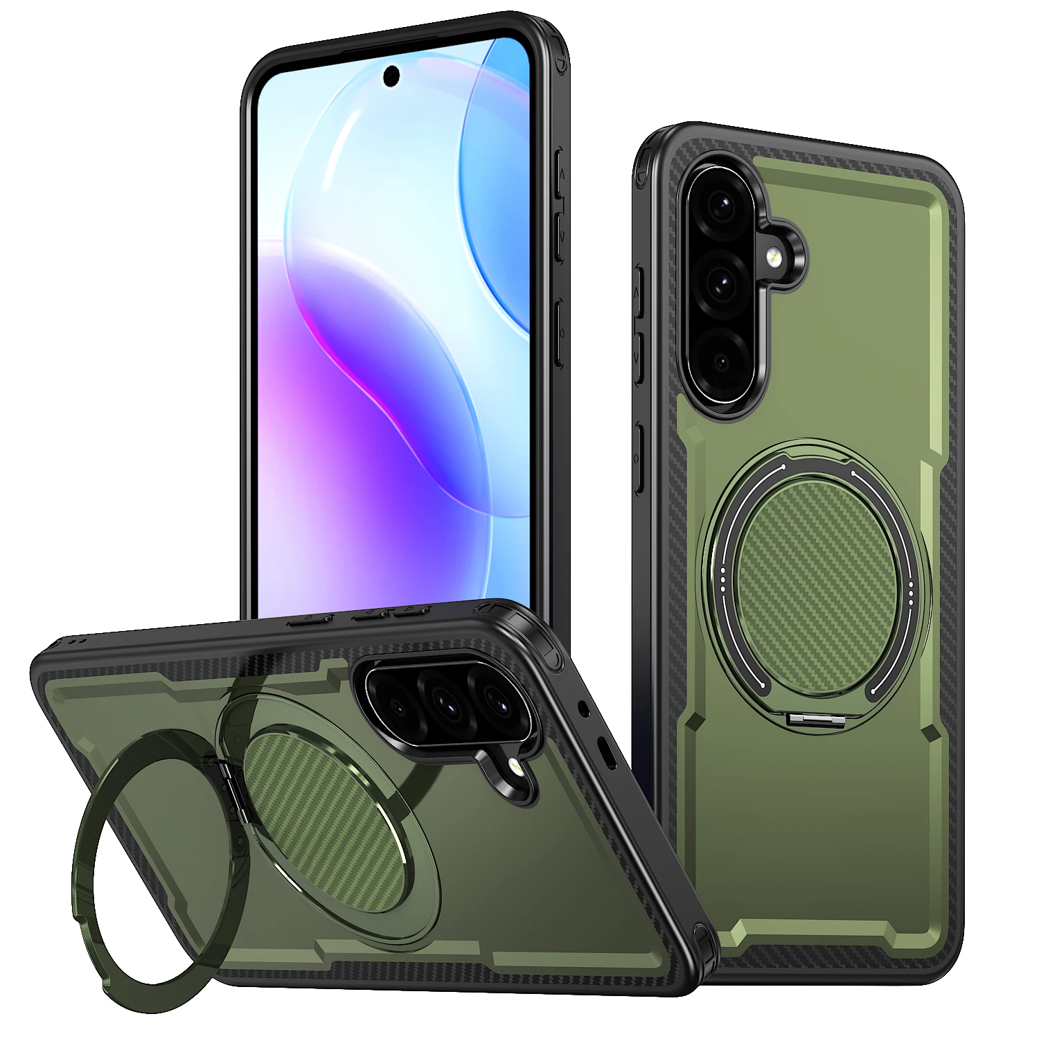 360° Rotating Magnetic Metal Bracket Phone Case