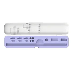 Premium Protective Case for Apple Pencil - Stylus Pen Holder and iPad Accessories (Purple - A)
