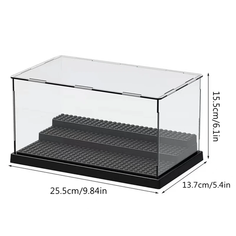 Acrylic Transparent Display Box Building Blocks Model Assemble Dust Cover Figures Toys Protection Showcase Compatible With Brand 6