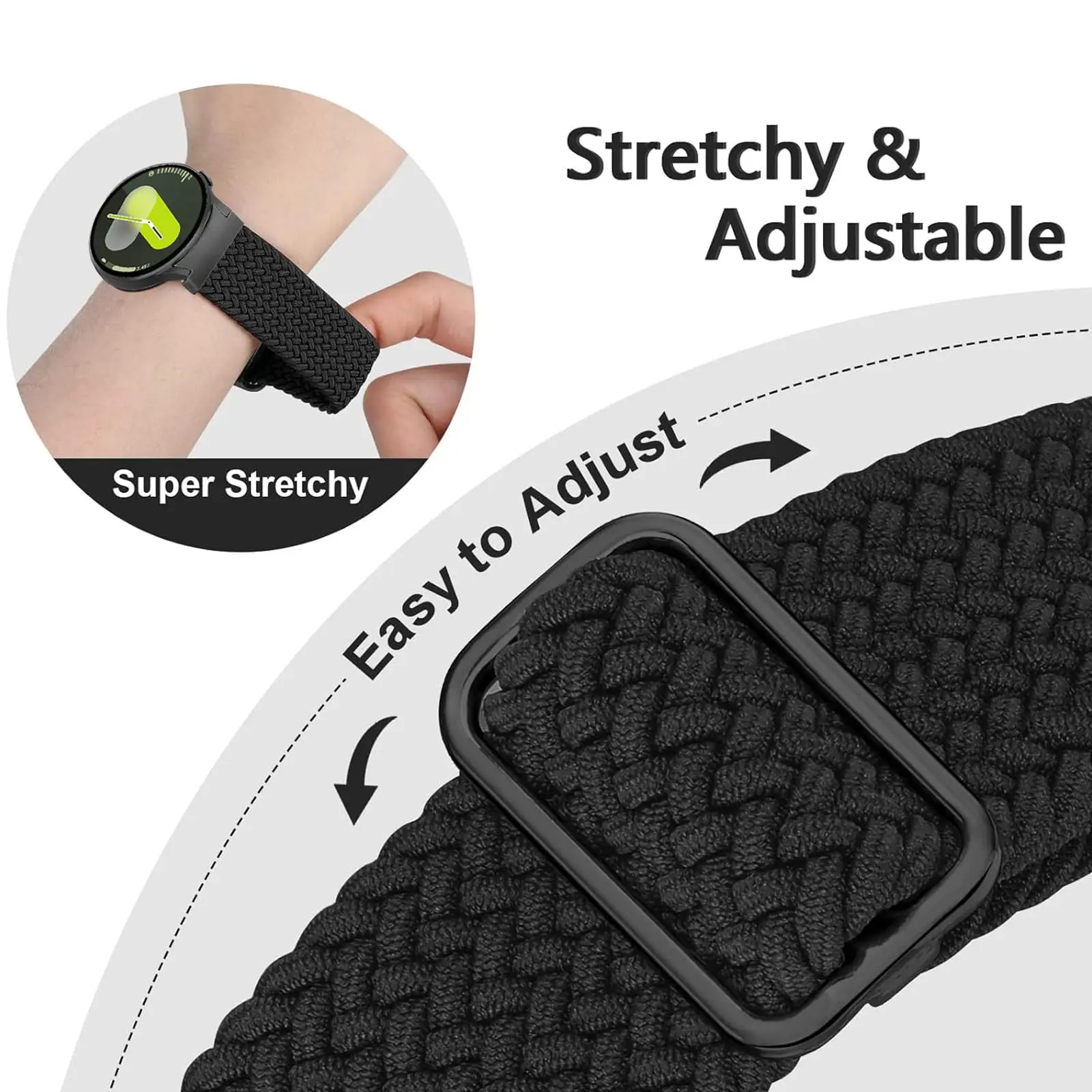 Braided Loop Band Bracelet - Premium Wrist Strap with Classic Design