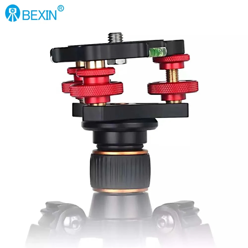 Leveling Adjustment Base Tripod Head Horizontal Base Mount Adapter for Canon Nikon DSLR Camera Tripod Monopod leveling base mount