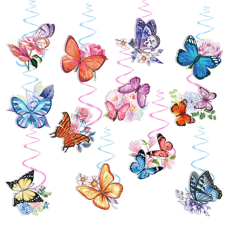

12pcs/bag Edible Mixed Flowers Butterfly Wafer Rice Paper Cake Toppers Kitchen Tools Wedding Birthday Party Cake Decorating Tool