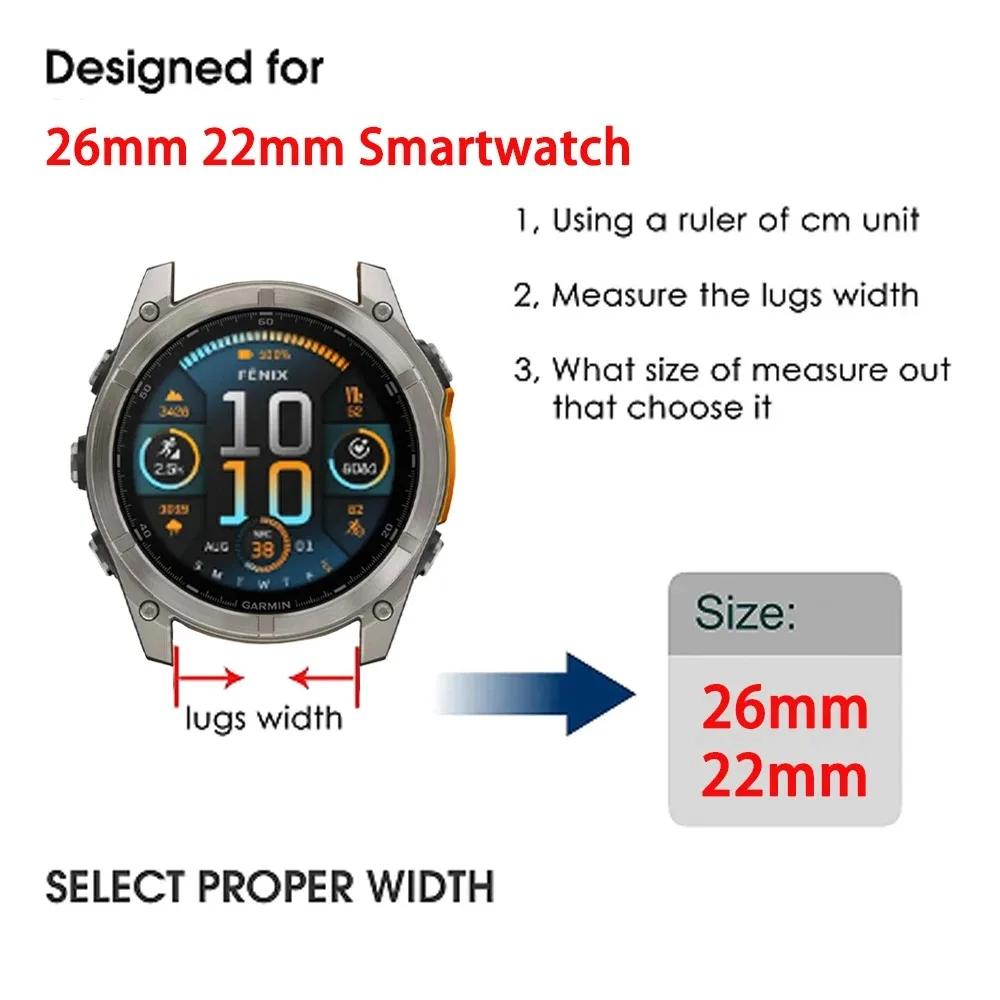 Quick Fit Nylon Strap - 26mm/22mm Adjustable Wristband
