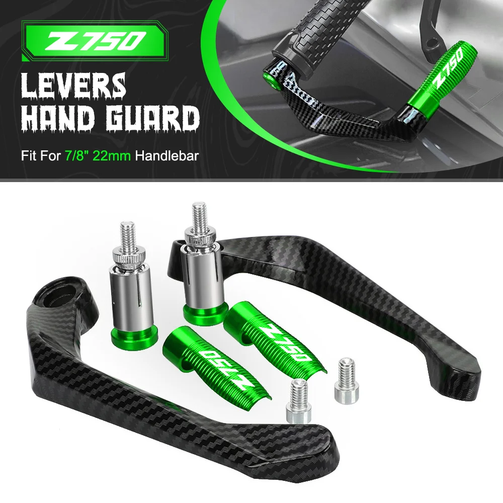 

Motorcycle For KAWASAKI Z750 Z750R Z750S 1976-2012 2011 2010 7/8" 22MM Lever Guard Handlebar Grips Brake Clutch Levers Protector