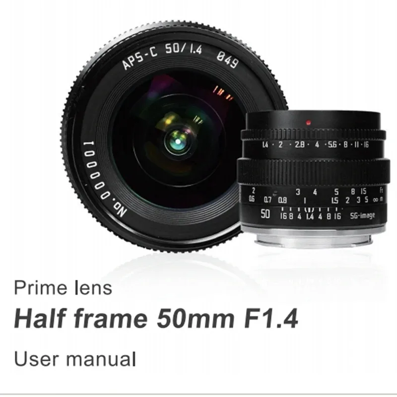 SG-IMAGE 50mm Lens Full Frame Manual Portrait Lens Compatible