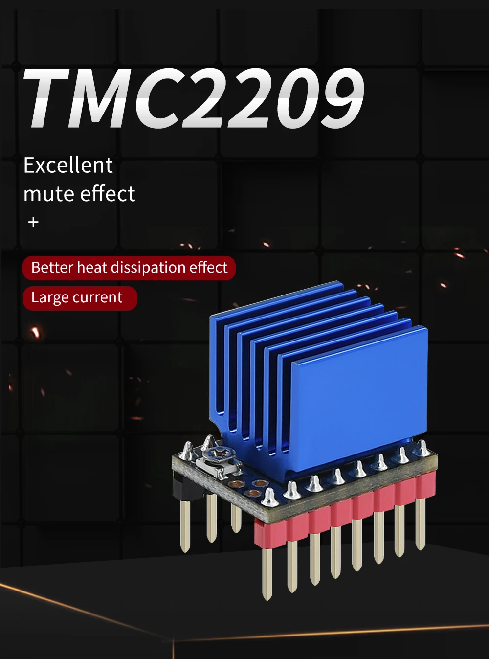 TMC2209 A4988 Nema 17 Schrittmotortreiber TMC2209 Silent Drive Schrittmotor für CNC-Lasergravierer 3D-Drucker – Detail 1