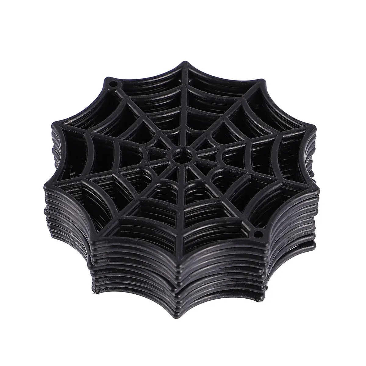 VOSAREA 50pcs Plastic Spider Web Halloween Cobweb for Halloween Party Outdoor Yard Decor 