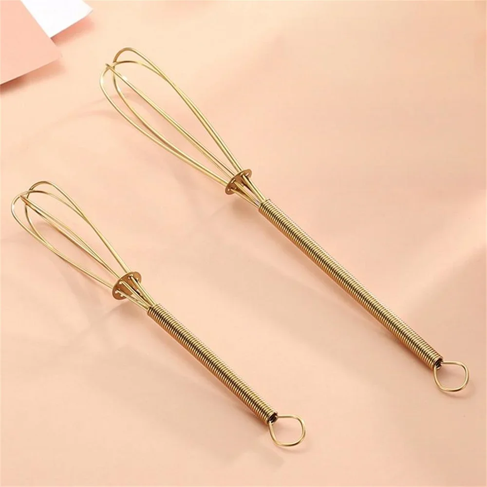 Description Picture 6 of itemCream Whipper Four-color Fine Steel Wire Hanging Storage Reinforcement Ring Small and Exquisite Kitchen Tools Mini Egg Beater