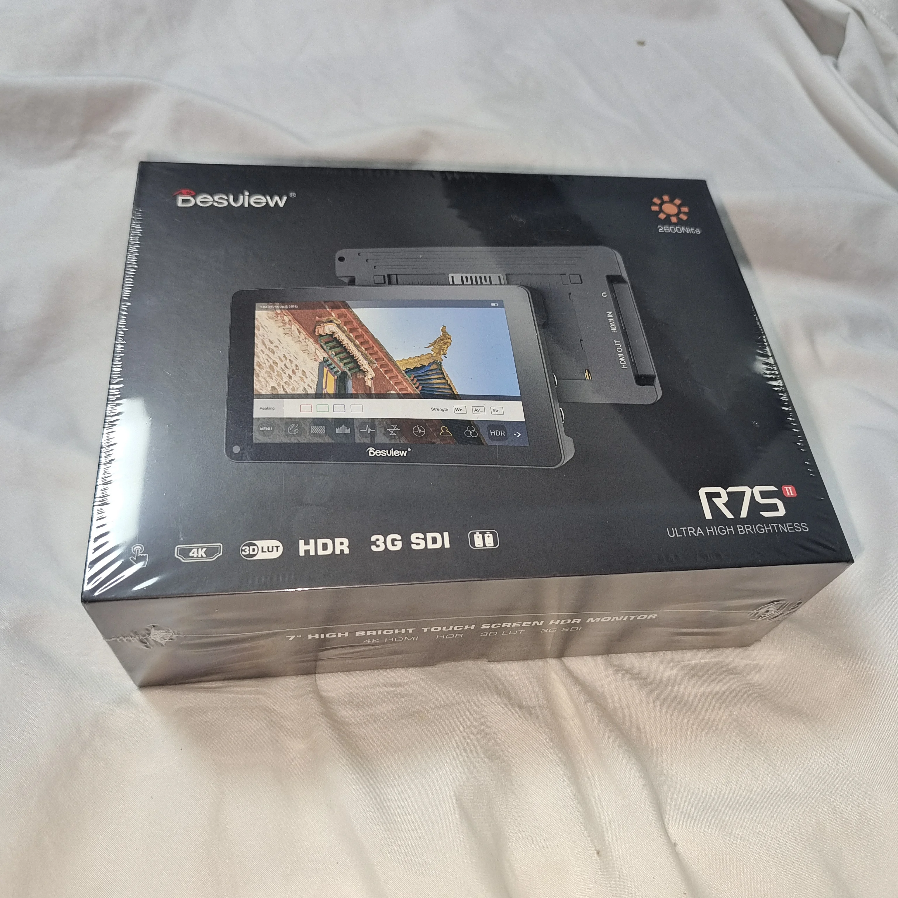 Desview R7 R7S Ii 4K Monitor 7 Inch 3D-Lut Touchscreen Field Monitor SDI HDMI-Compatible 2600Nits HDR DSLR