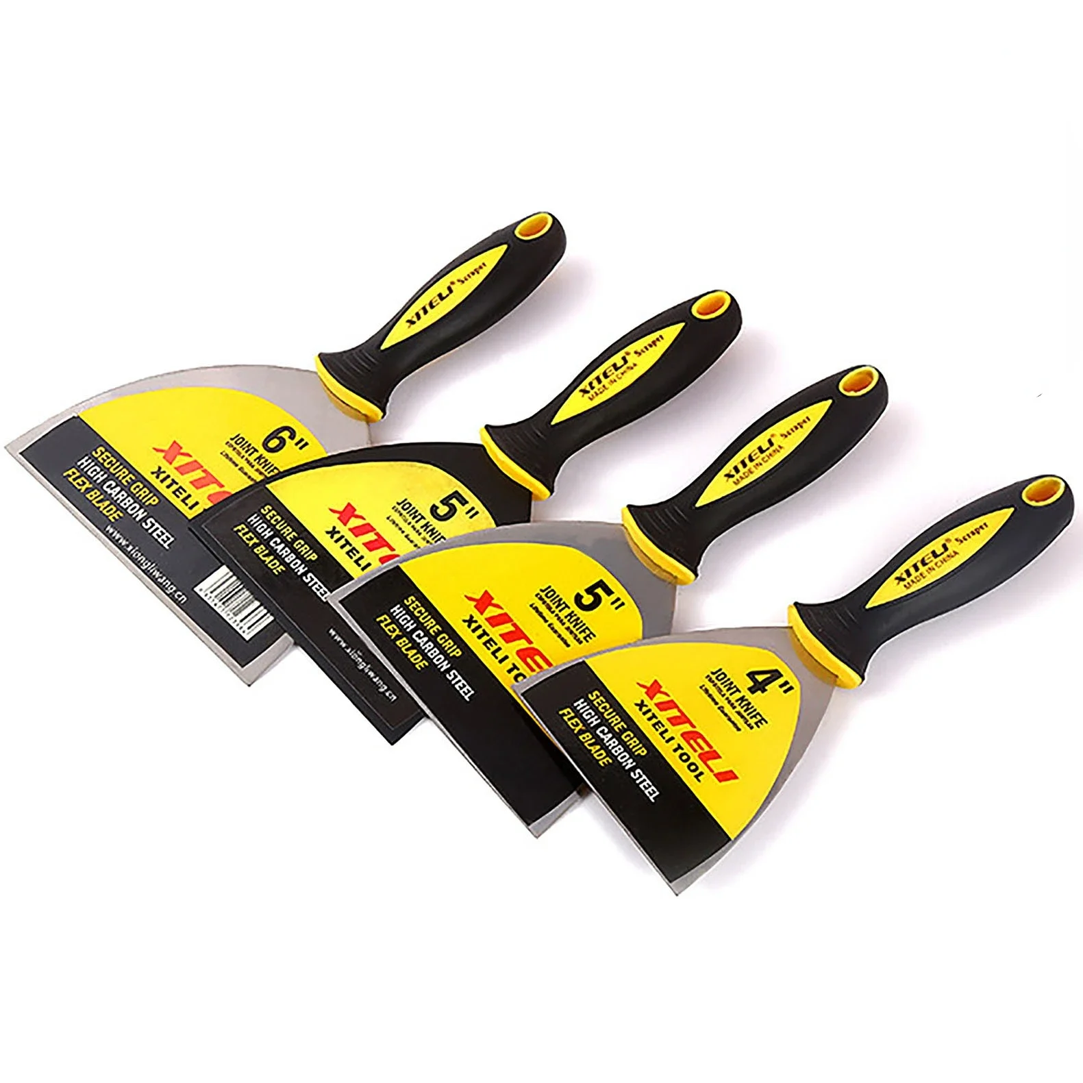 Carbon Steel Putty Knife Paint Tool Plaster Shovel Filling Spatula Wallpaper Paint Scraper Clean Spatula Construction Tool putty knife scraper