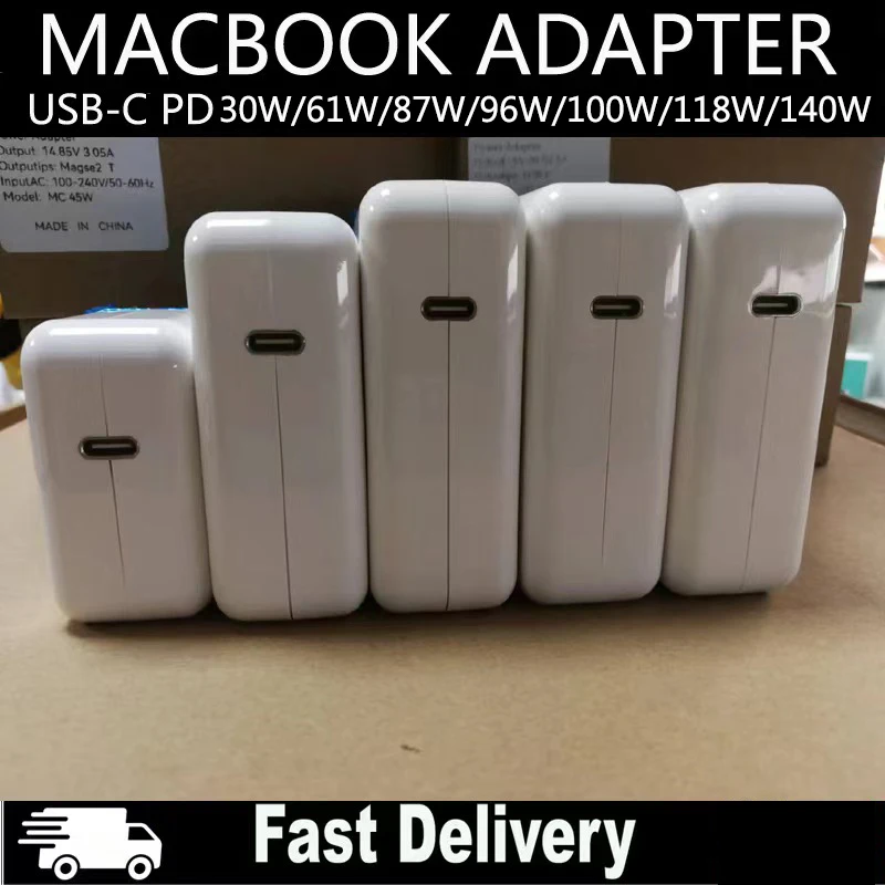 Usb c Carregador Adaptador de Energia para Macbook Pro Funciona com tipo c Novidades Air pd 30w 60w 87w 96w 16 15 13 13 2023 2023