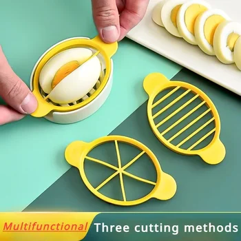 Nuovo 1 set 3 in 1 affettatrice per uova multifunzionale taglierina per uova da cucina strumento creativo accessori da cucina