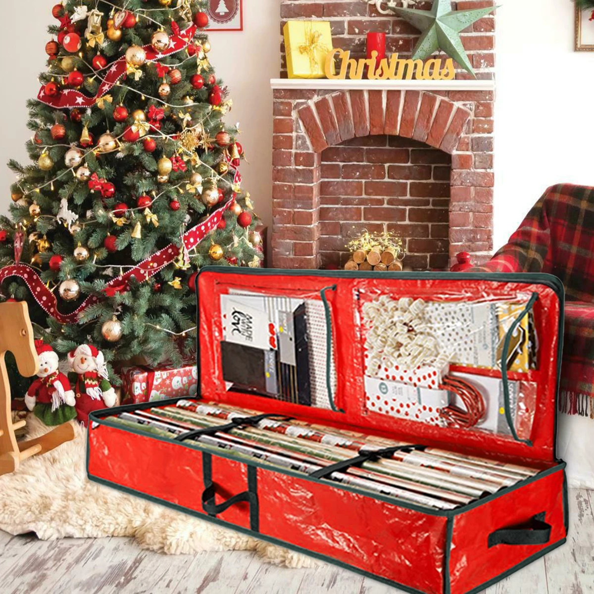 Christmas Wrapping Paper Storage Organizer 40" for Gift Wrap gift wrapping organizer