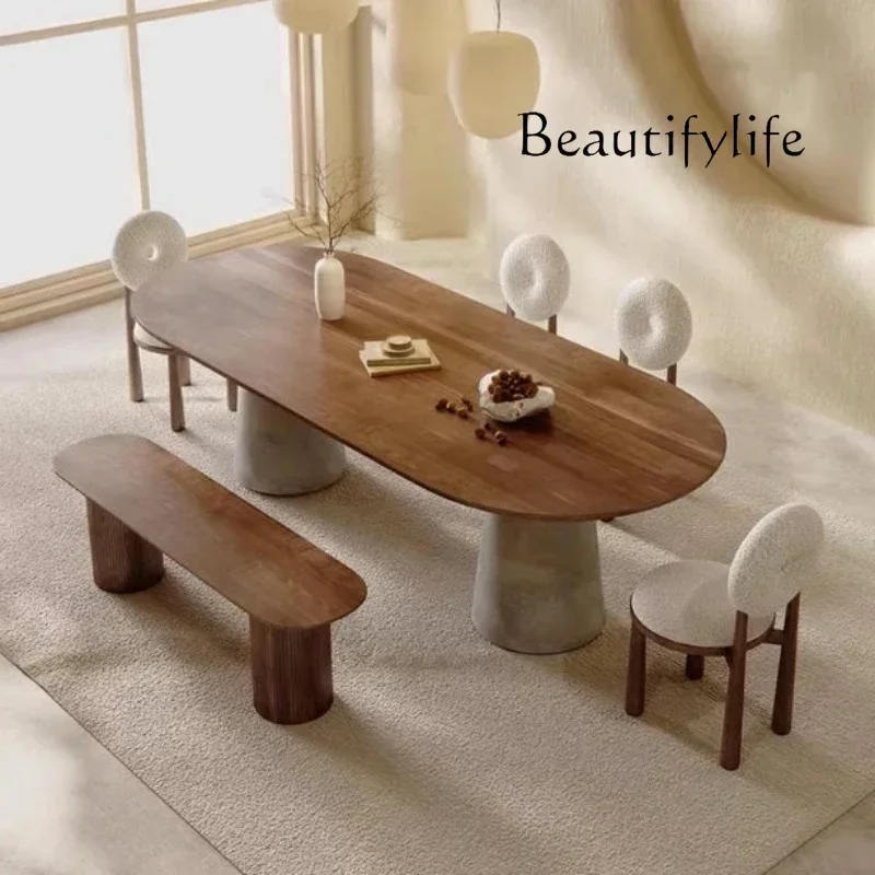 Tavolo da Pranzo Mobile N44 con Sedie in Legno, Tavolo da Pranzo Moderno di Lusso, Design per Sala da Pranzo e Soggiorno - immagine 4
