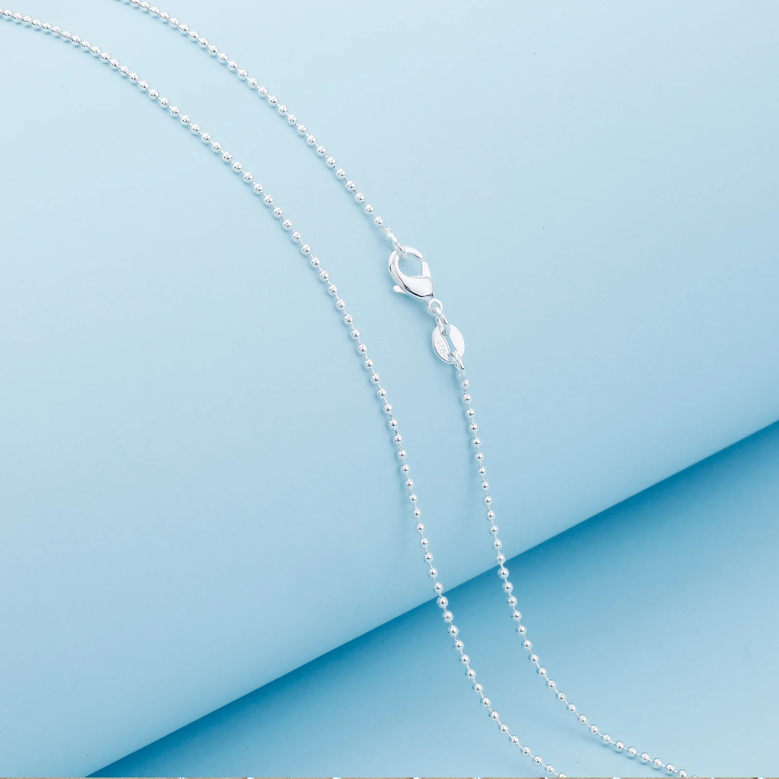 Elegant Silver-Plated Women's Ball Necklace