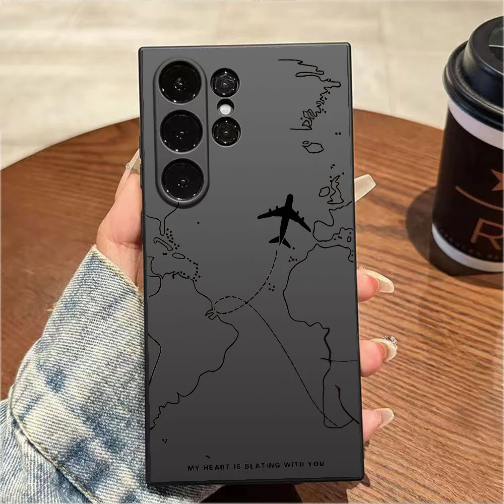 Airplane Route Design Phone Case