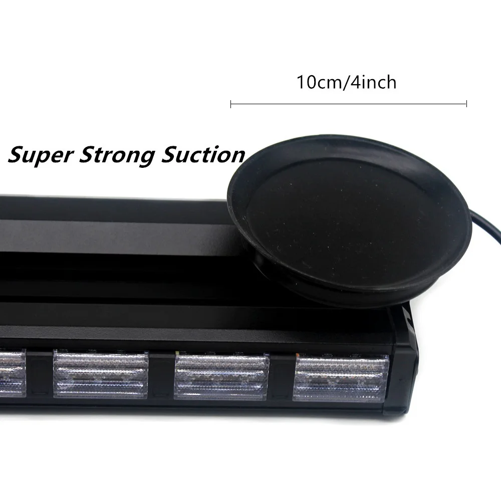 LED Light Bar Double Row Car Flash Middle Net Light Led Car Warning Ceiling Bumper Light Work Signal