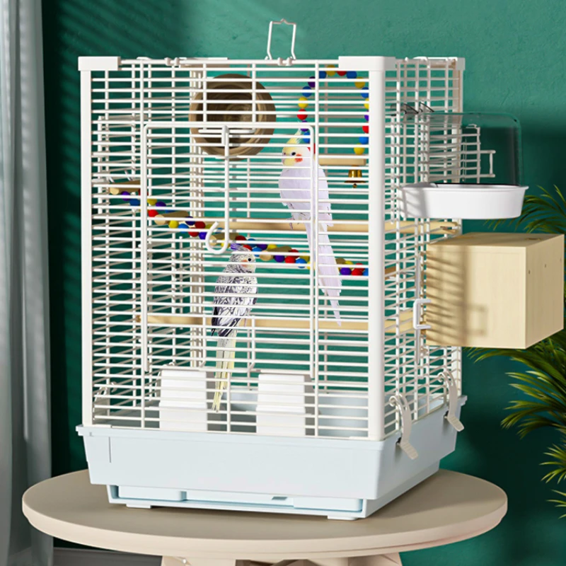 Gabbia Per Uccelli Voliera Parrocchetto Canarini Con Mangiatoia - Foto 12