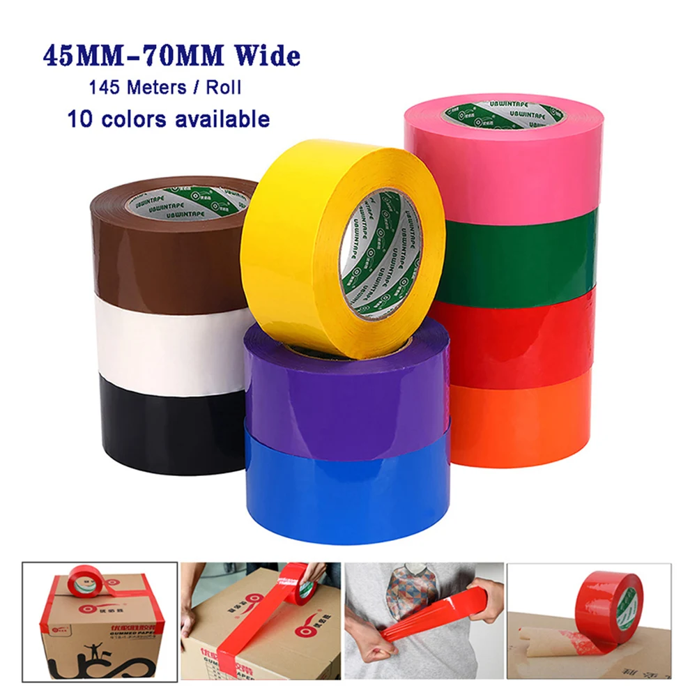 1Roll 45mm 70mm * 145Meter Parcel Box Adhesive Seal Tape Packaging