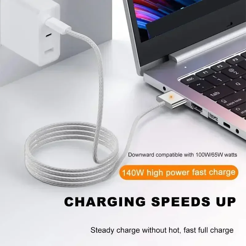 140W 2M Magnetic USB-C Fast Charging Cable