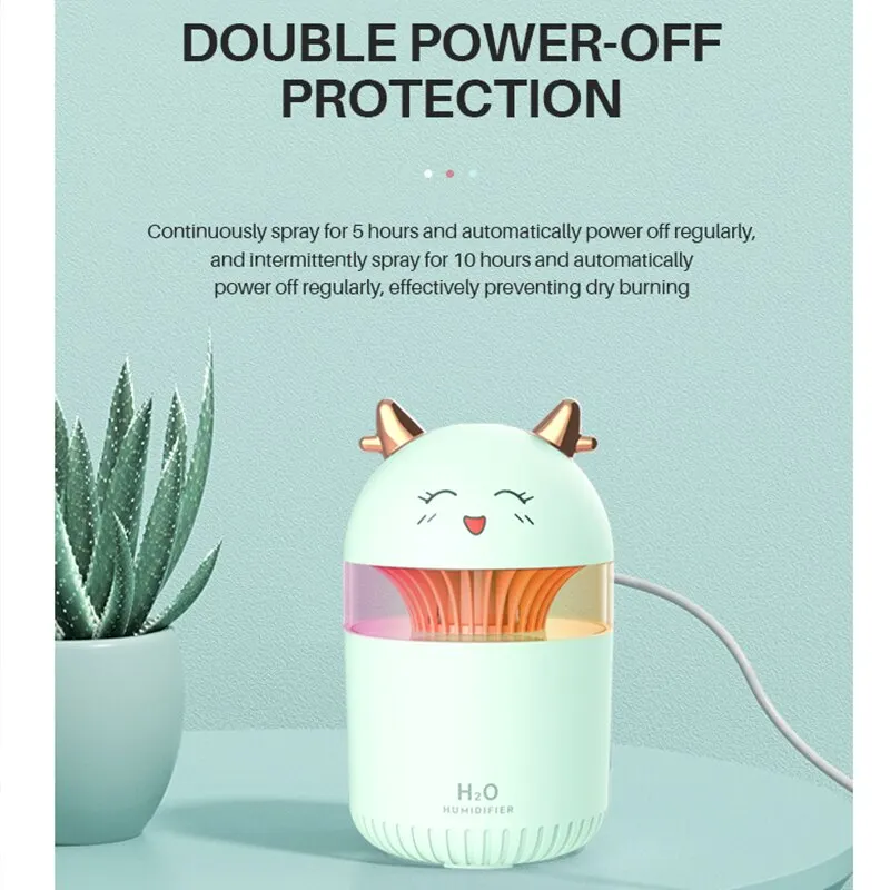 Car Humidifier Air Purifier Atomization Aromatherapy Sprayer Car Ambient Light Black Technology Oxygen Bar Small