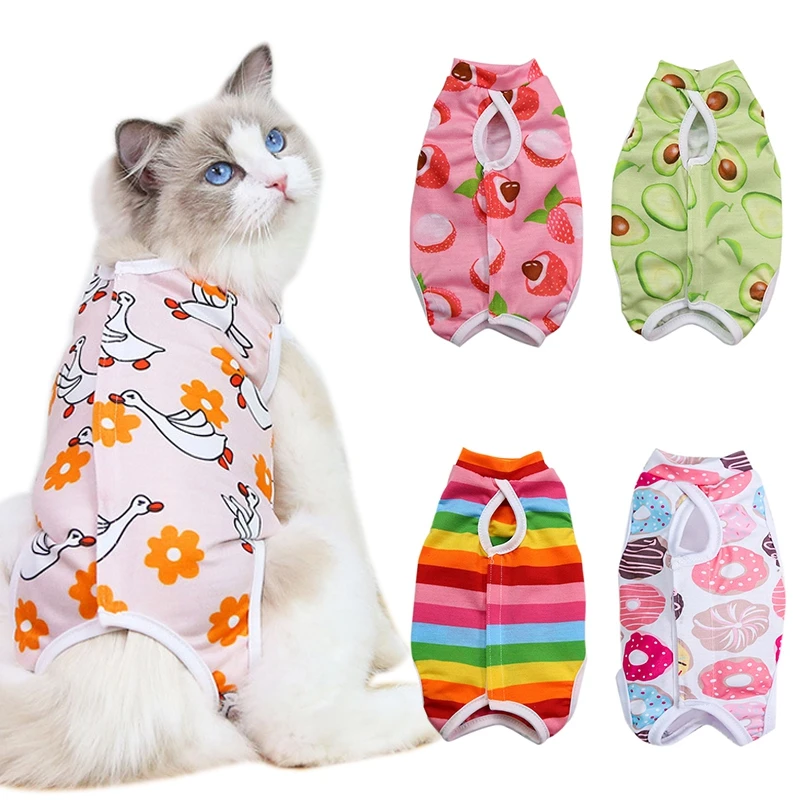 Spring Summer Cat Sterilization Suit Antilicking Surgery After