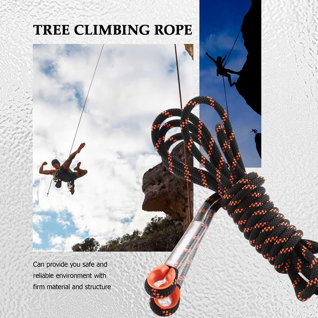 5M 8 Mm Thickness Tree Rock Climbing Cord Outdoor Safety Hiking Rope High  Strength Safety Sling Cord Rappelling Rope - AliExpress