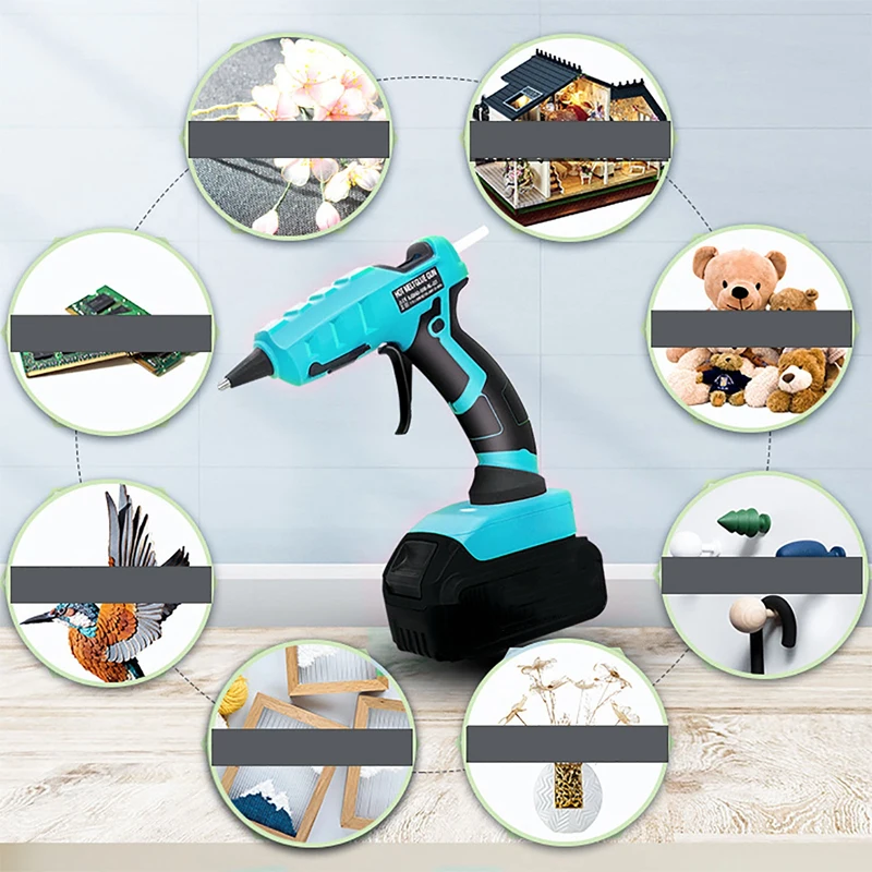 Electric Hot Melt Glue Gun Makita 18V Battery Cordless Electric Glue Gun 7mm Stick Hot Melt Welding Air DIY Tool