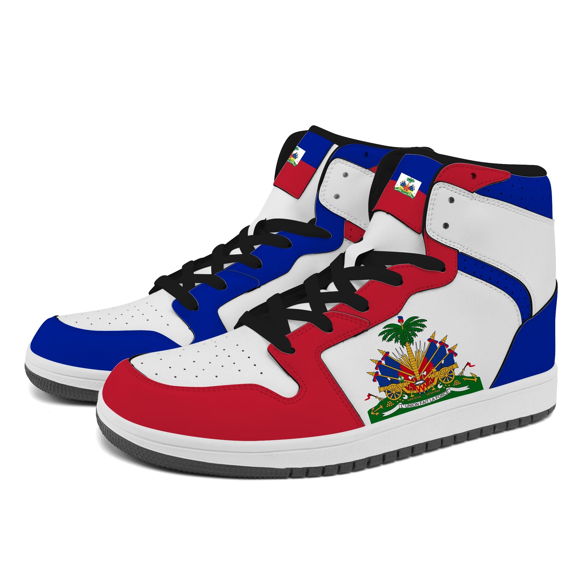 

Dropshipping Print On Demand Men Women Custom Sneaker Shoes Haiti Flag Custom Printing Free Shipping