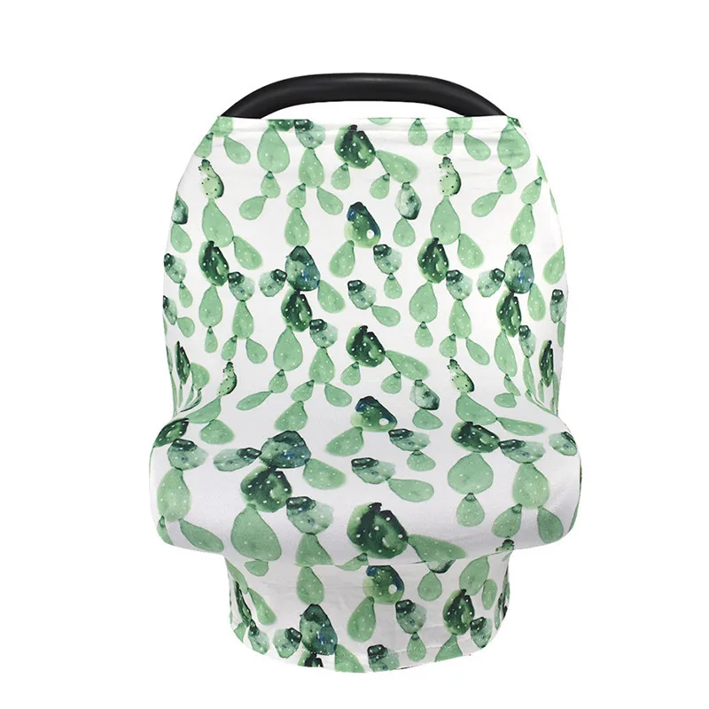 Multi-Use Baby Car Seat Cover Soft Breathable Nuring Cover for Stroller High Chair and Shopping Cart