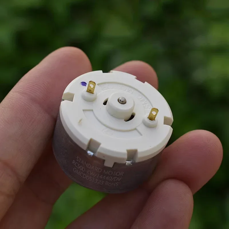 표준 RC500-KW/14440 미니 RC500 모터 DC 6V 9V 12V 6800RPM 소형 32MM 원형 스핀들 모터 DIY 스위퍼 로봇 기계 분무기