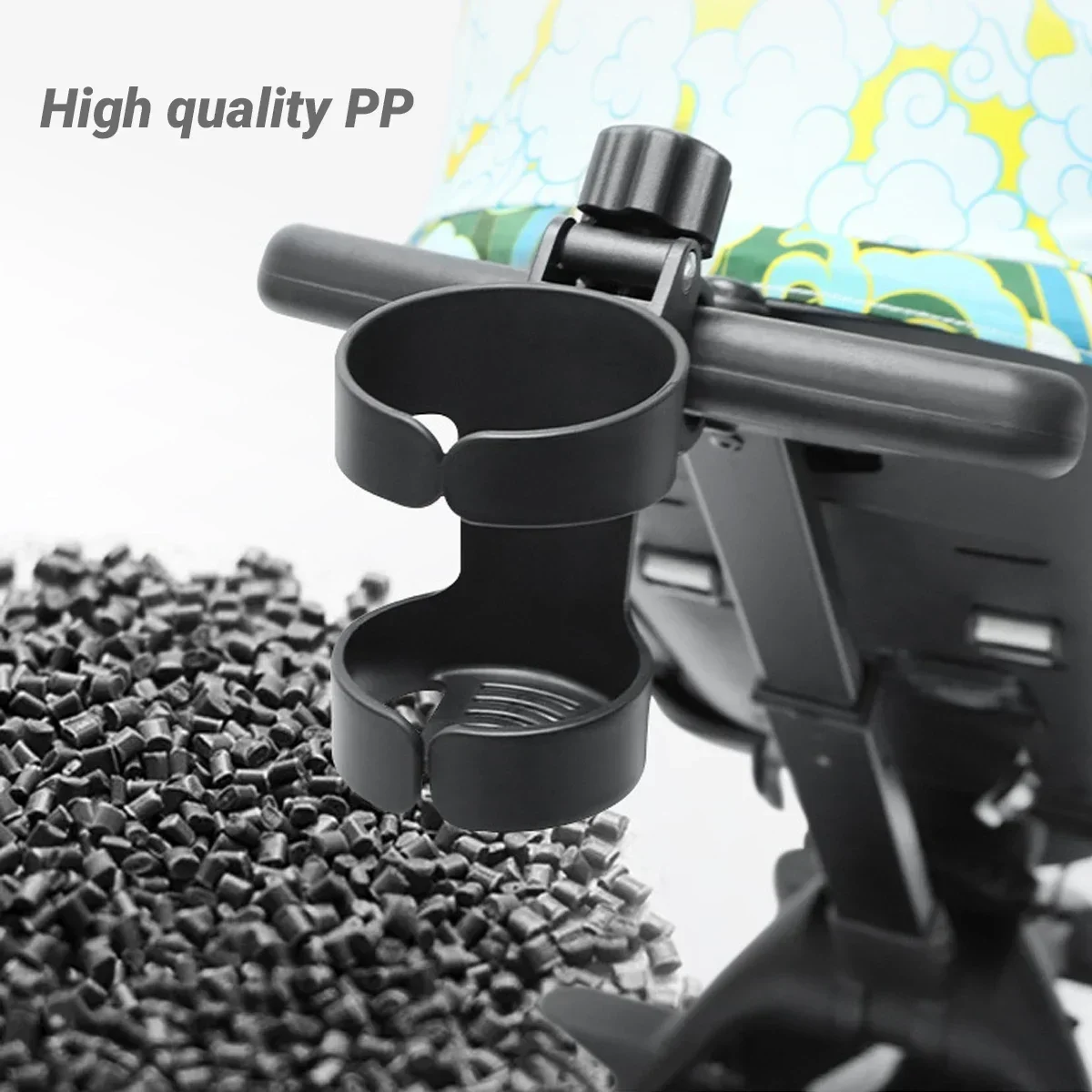 1pc Universal Wasser Flasche Halter Einstellbare Tasse Käfig für Fahrrad E Auto Kinderwagen Kein Bohrer Anti Slip Design – Detail 9
