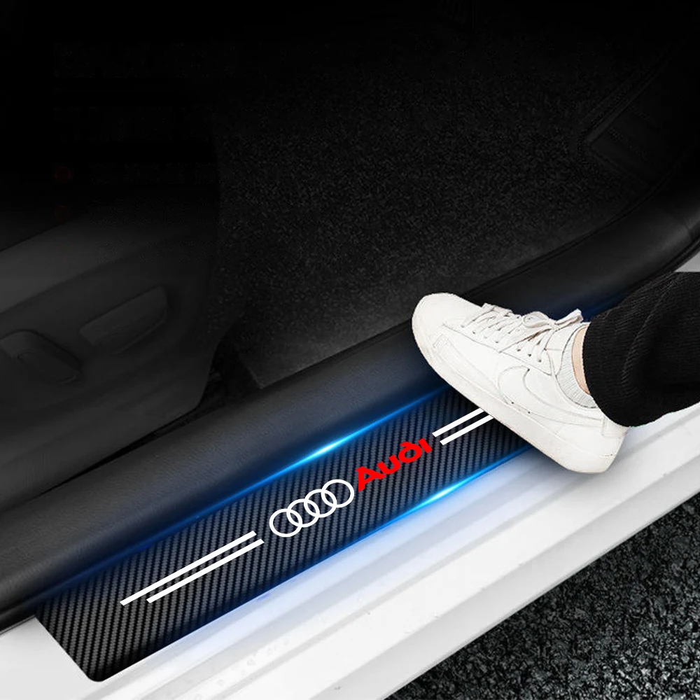 Deluxe Car Door Sill Protector Stickers - 4PCS Set