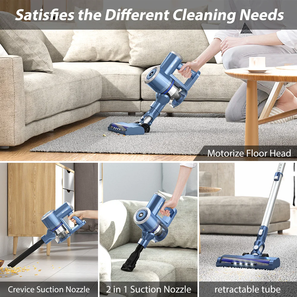 prettycare w400 rechargeable home cordless vacuum