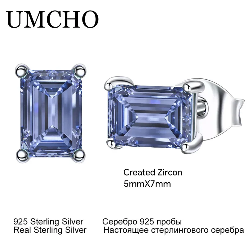 2 Pairs Tanzanite 925 Sterling Silver Earring Jewelry Sets Earring for Women 4