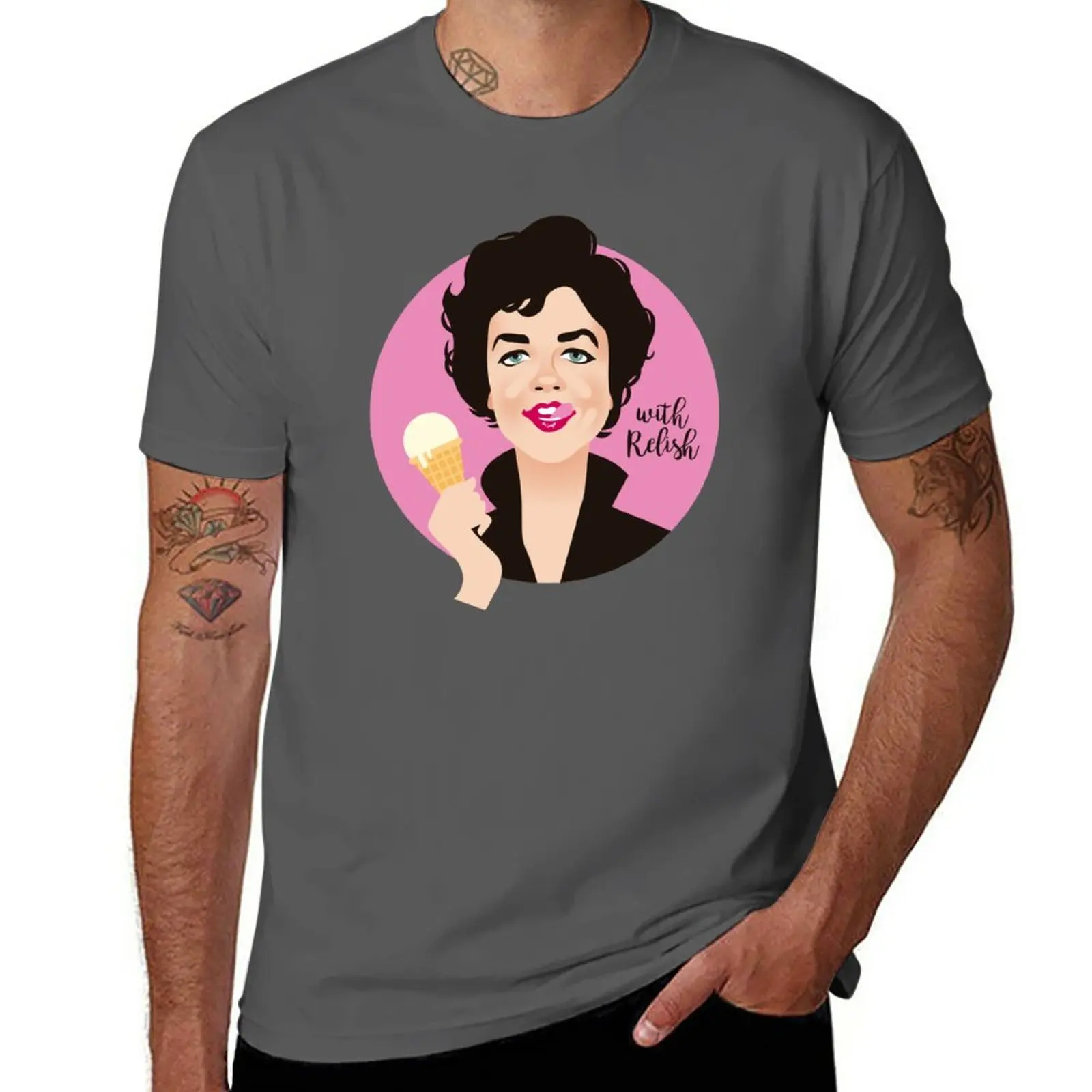 

With relish T-Shirt black t shirt boys white t shirts quick drying shirt fitted t shirts for men