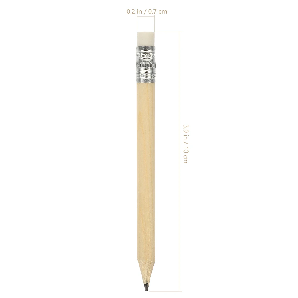 35 Pcs Log 10cm Mini Short Pencil Student Beginner Half Pencils Woodcase Wooden Kids Writing Painting Drawing Sketch 2