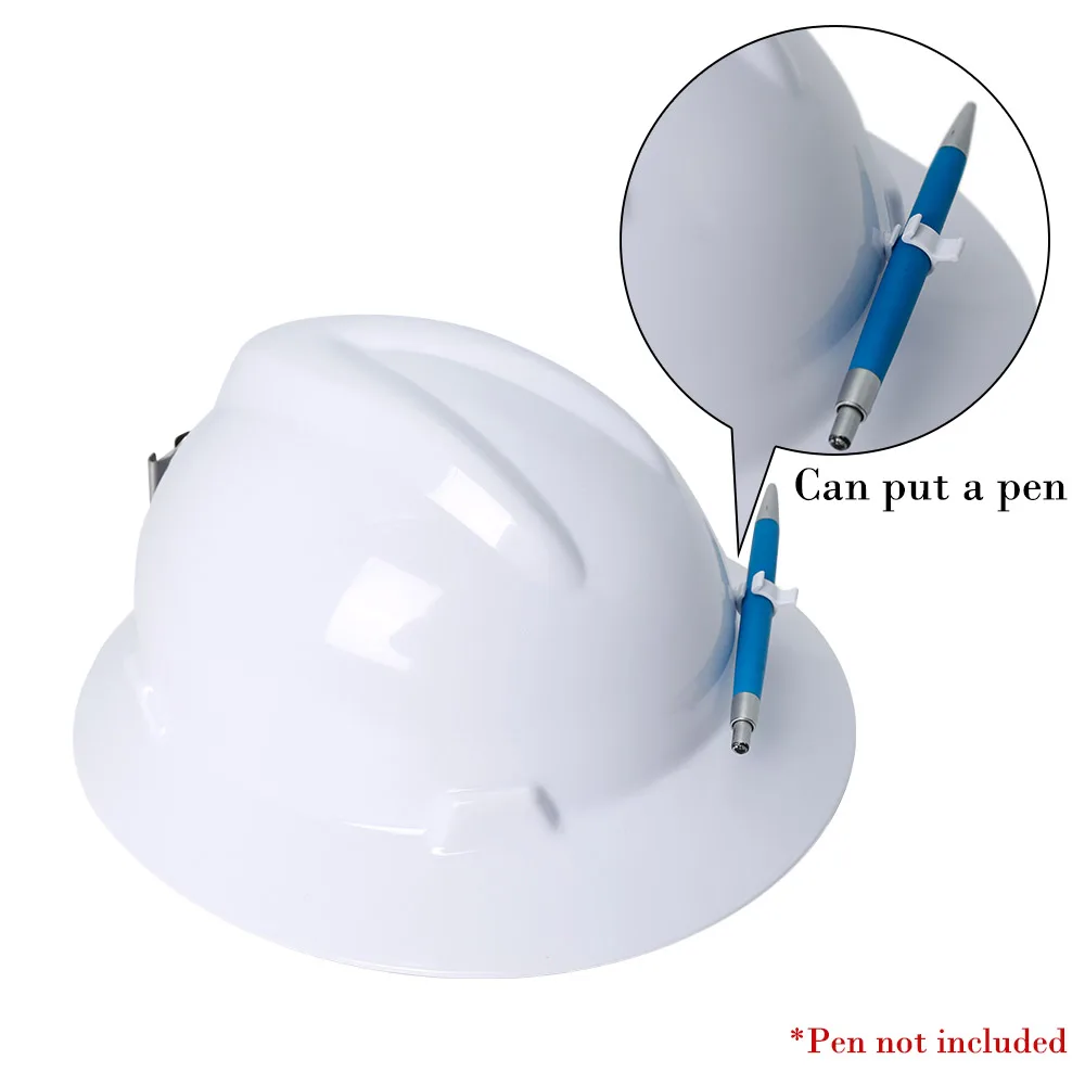 CE Safety Helmet Wide Full Brim Hard Hat With Lamp Holder ABS High Strength Work Cap Construction Railway Metallurgy Mine Rescue